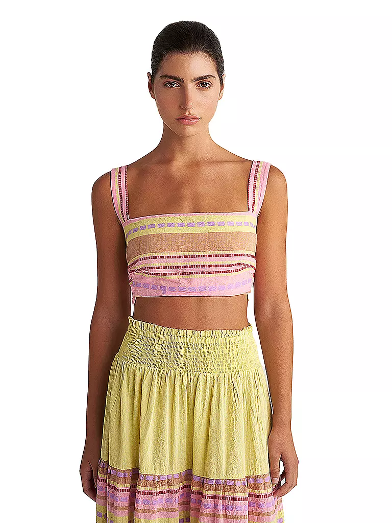 PEARL & CAVIAR Top Cropped Fit ZAKAR pink