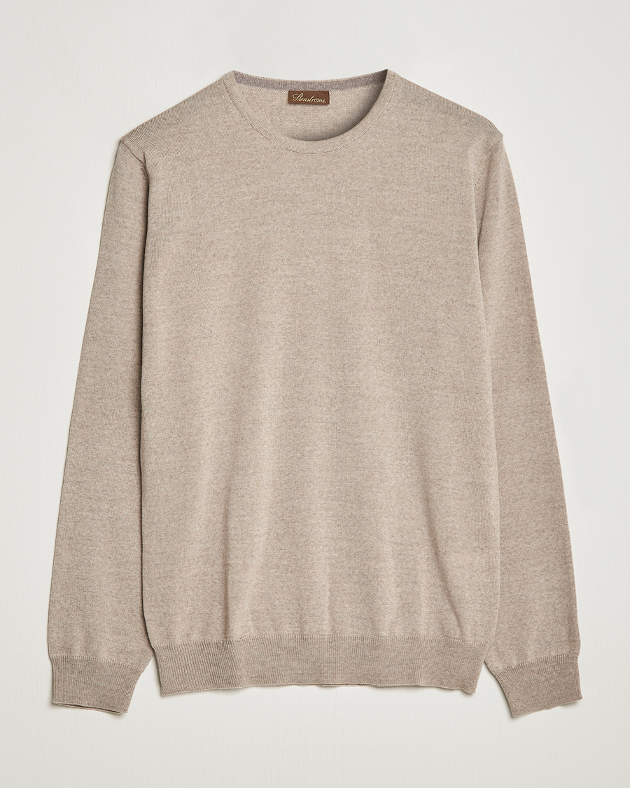 Stenströms Merino Crew Neck Sand