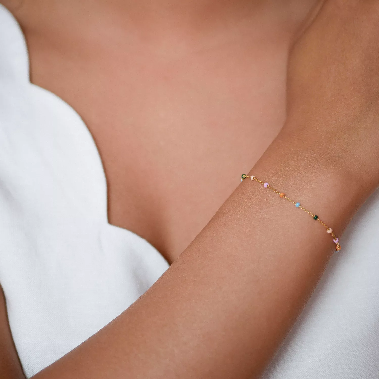Enamel Lola Dreamy Armbånd 18 kt. Forgyldt Sølv B66G-Dreamy