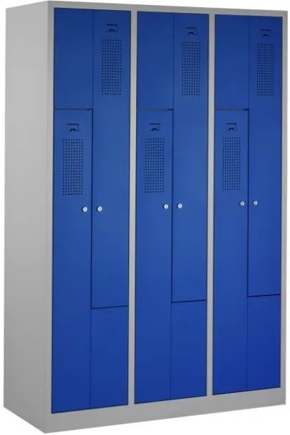Garderobekast Z 6 deuren 3.6 - Kleur deuren: Lichtgrijs RAL 7035