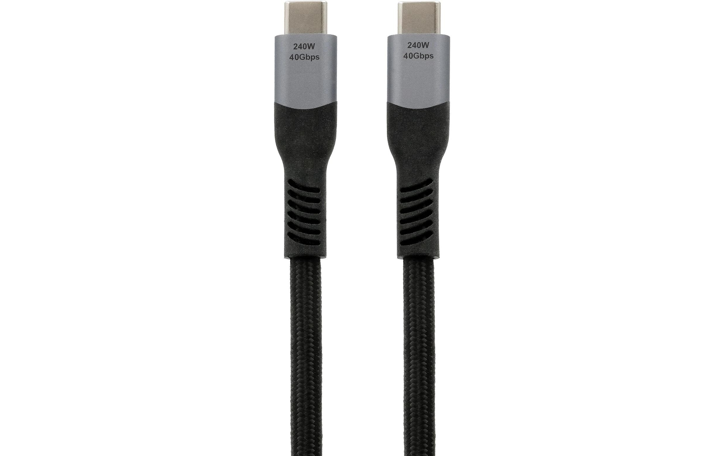 USB-Ladekabel EX-K1598 USB4 USB C - USB C 2 mDaten- und Ladekabel
