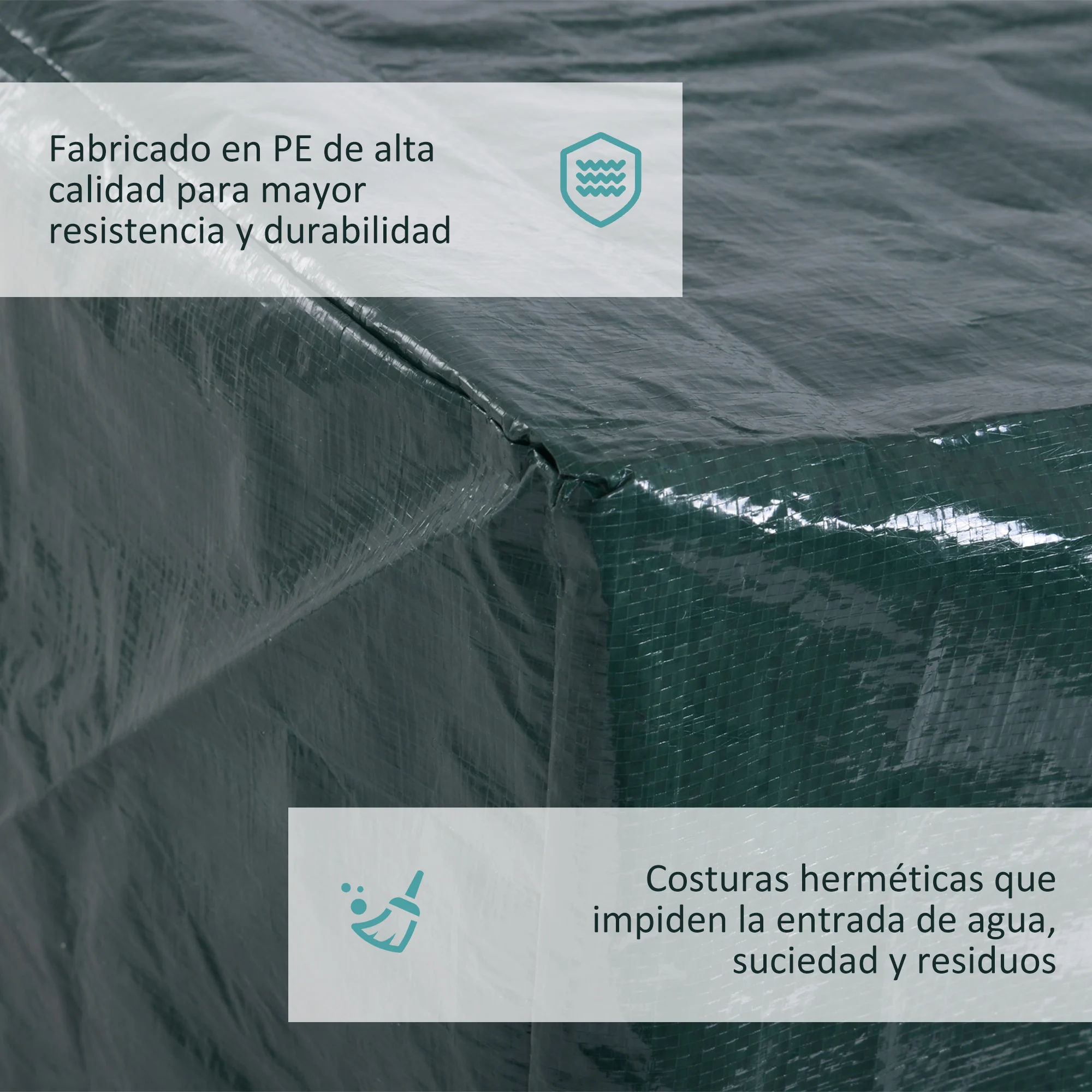 Capa para móveis Outsunny verde escuro