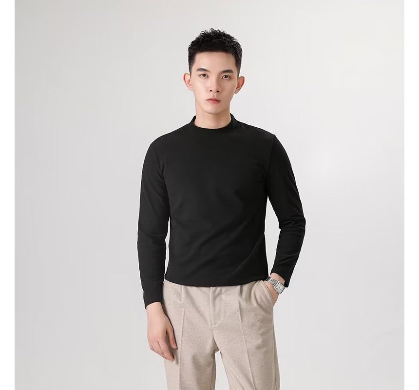 Wewewow - T-shirt met lange mouwen en ronde hals
