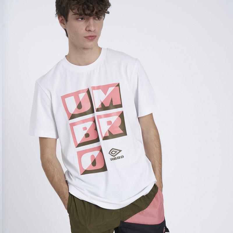 Camiseta Umbro Zuma Graphic Tee Branco Brilhante