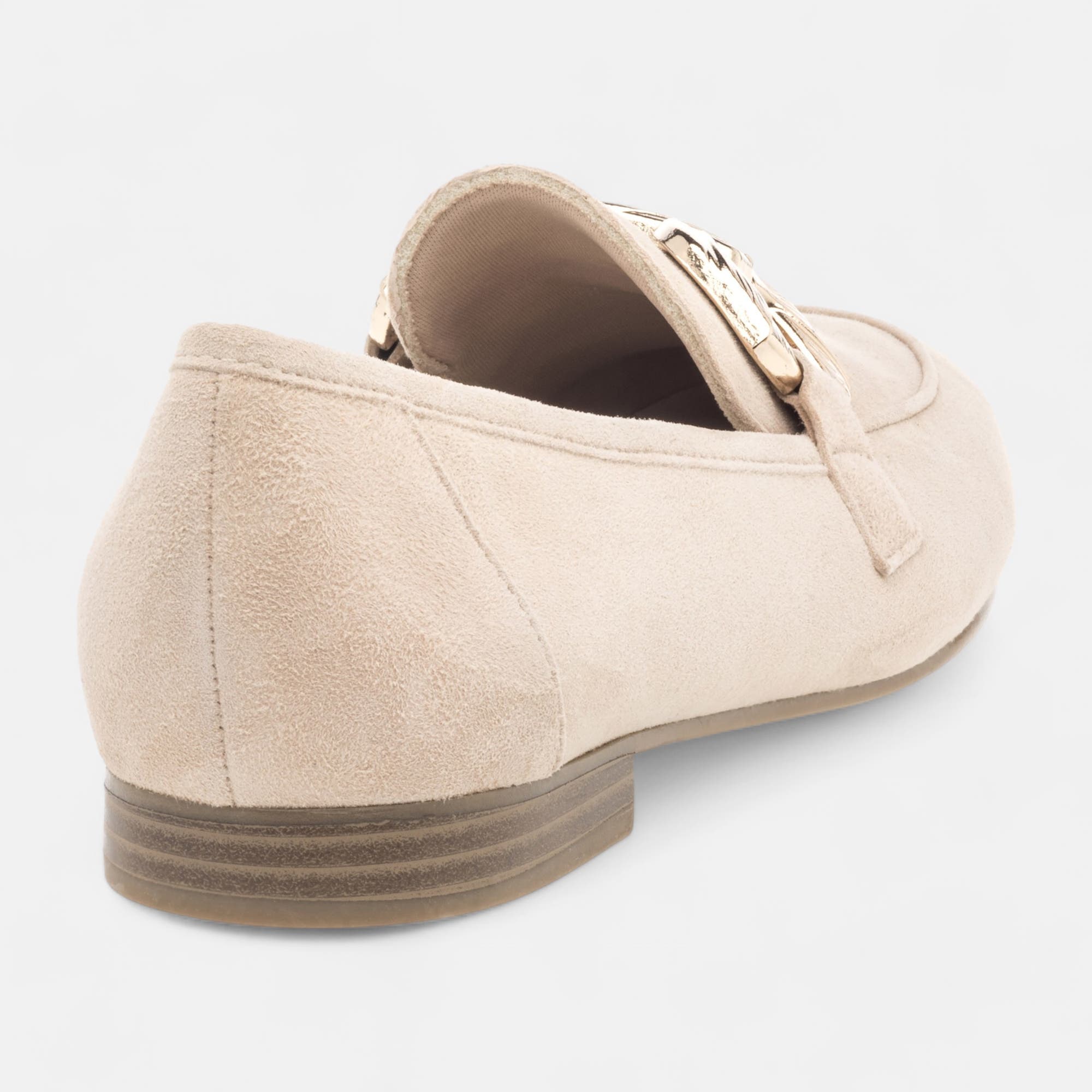 Mocassins Femme en cuir beige