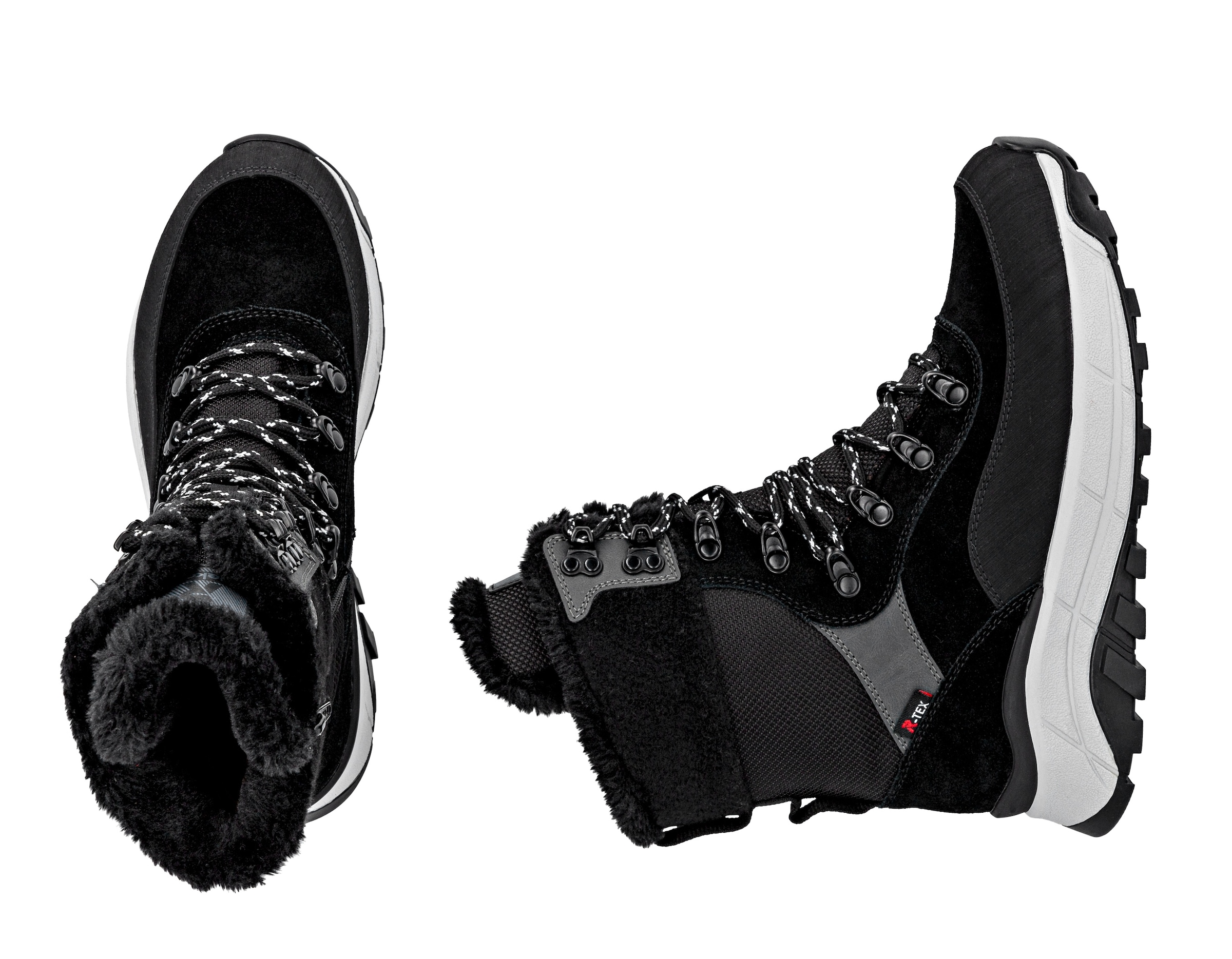 RIEKER Sport Winterboots  , Schneeboots, Outdoorstiefelette, TEX Ausstattung, Fiber Grip Sohle