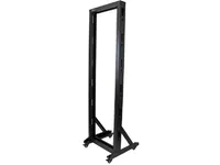 StarTech.com 42U Mobile Open Frame Network Rack with Wheels- 663lbs - 2 Post 19
