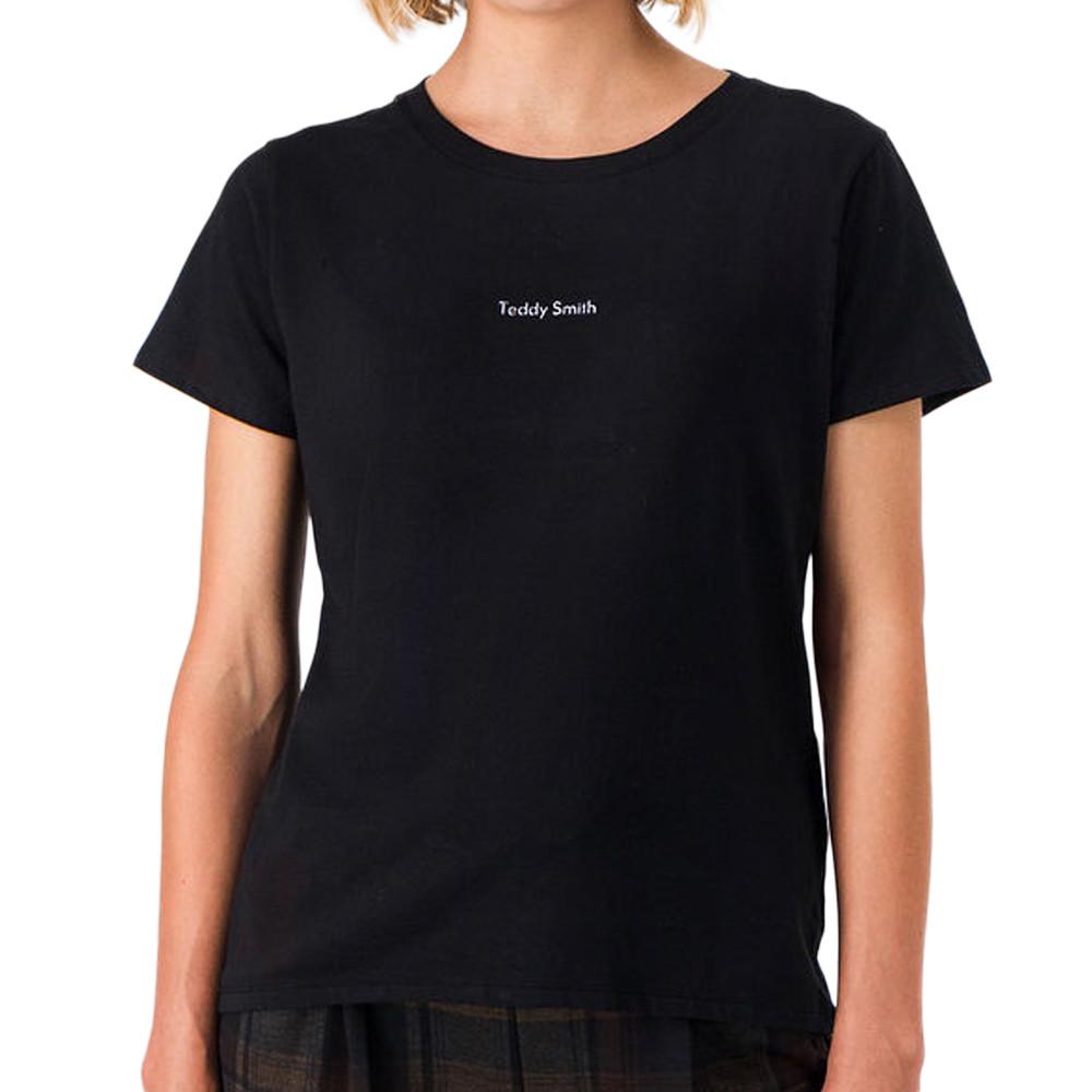 Teddy Smith T-shirt Noir Femme Teddy Smith Ribelle
