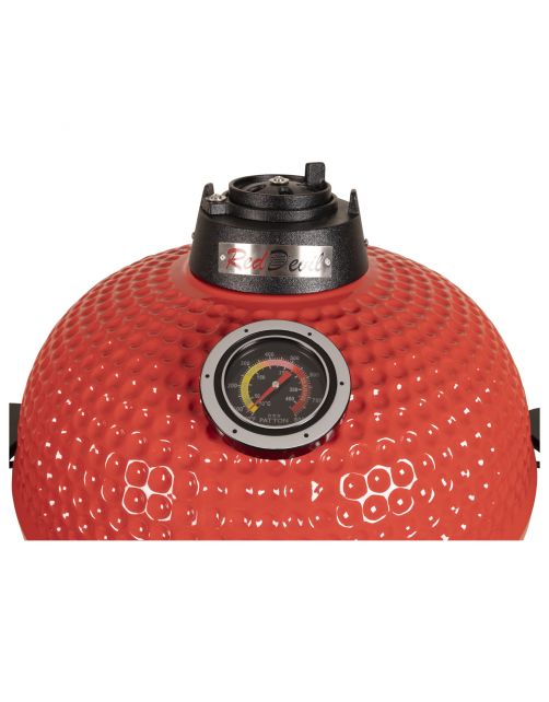 Patton Premium Kamado 21inch Red Devil - Barbecue - Ø 47 cm 77 kg Rood Zwart