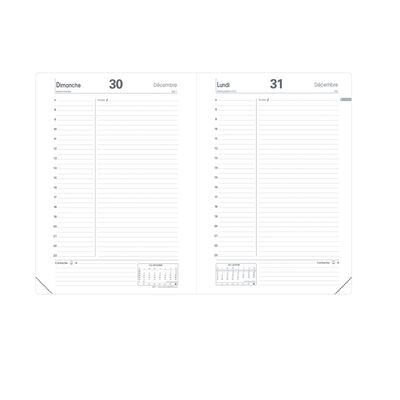 Agenda Impala ABP1 - 1 jour par page - 13 x 21 cm - noir - Quo Vadis