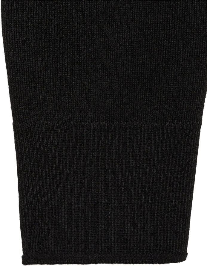 MANGO Fine-knit turtleneck sweater Black