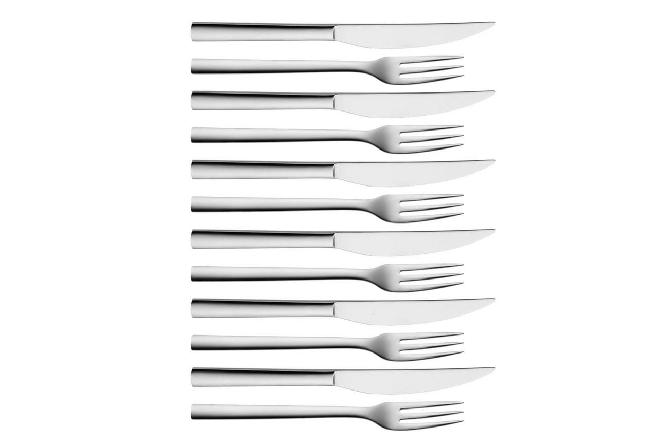 WMF Nuova 1291436046 steakmessen en vorken 12-delig