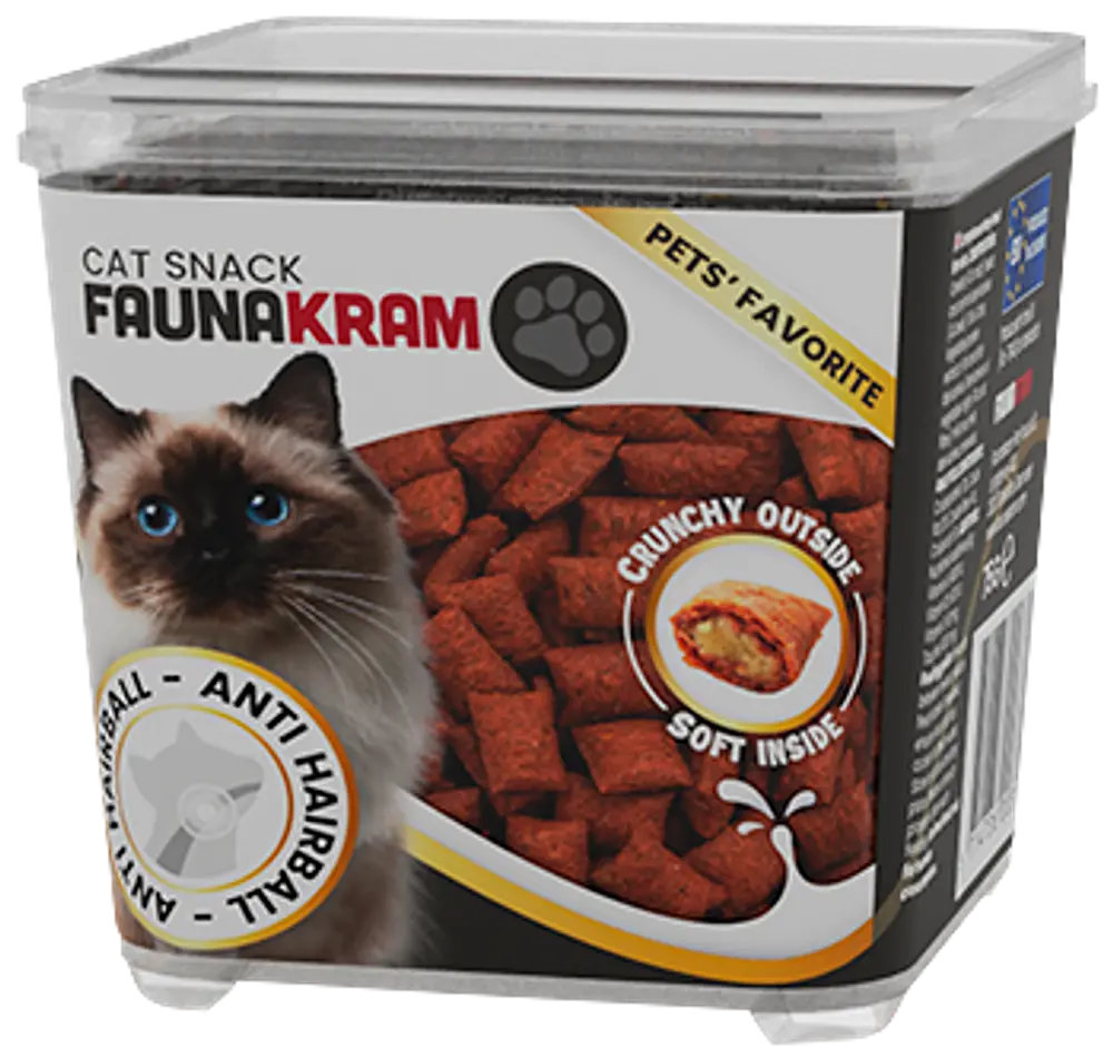 Faunakram Kattesnacks Anti-hårbolle 75 g