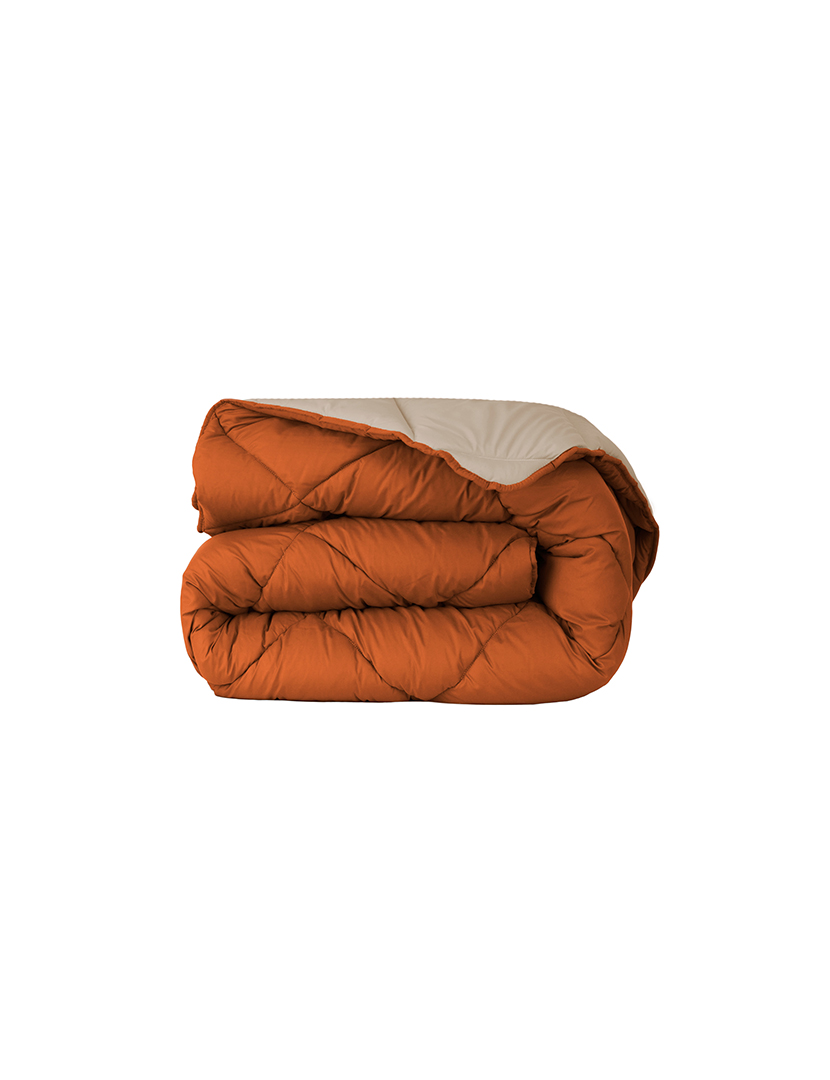 Bicolor Bedspread Terracotta