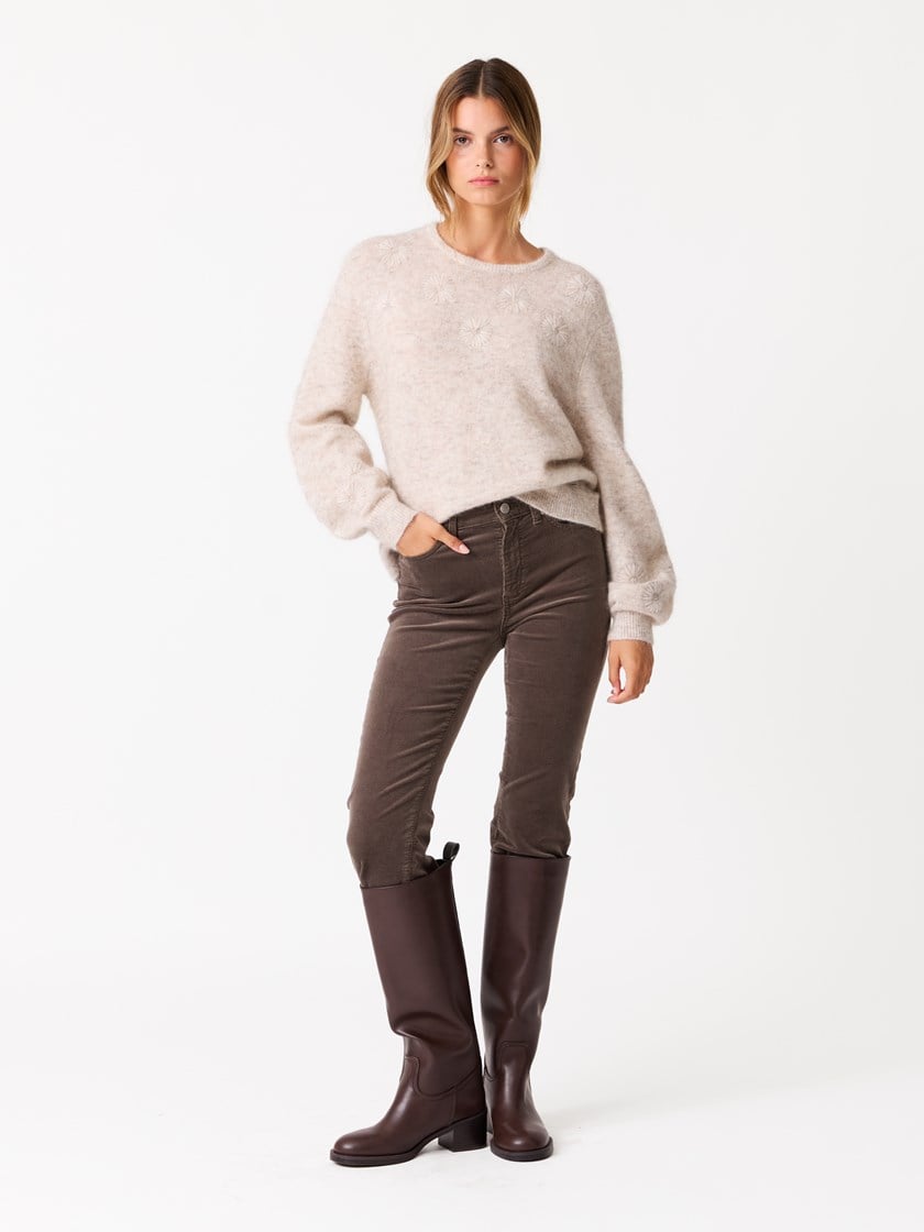 Cam genser Feather Gray