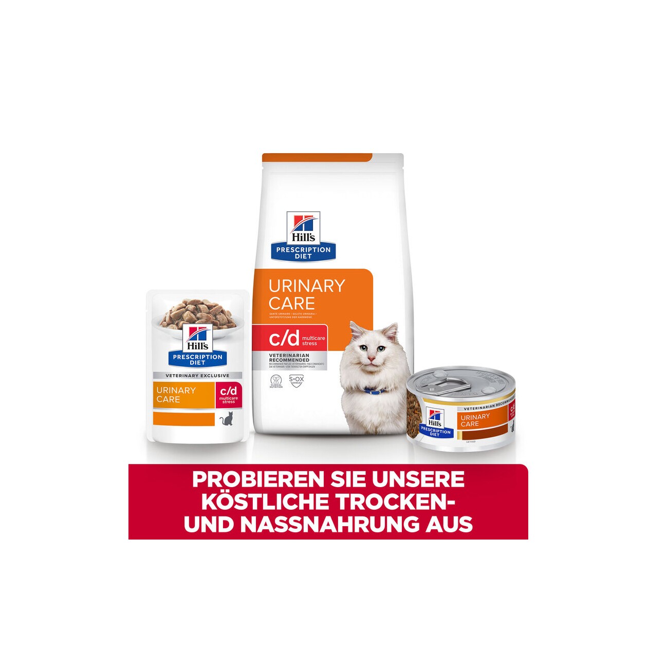 Hill's Prescription Diet c/d Urinary Stress Ragout mit Huhn und Gemüse 24x82 g