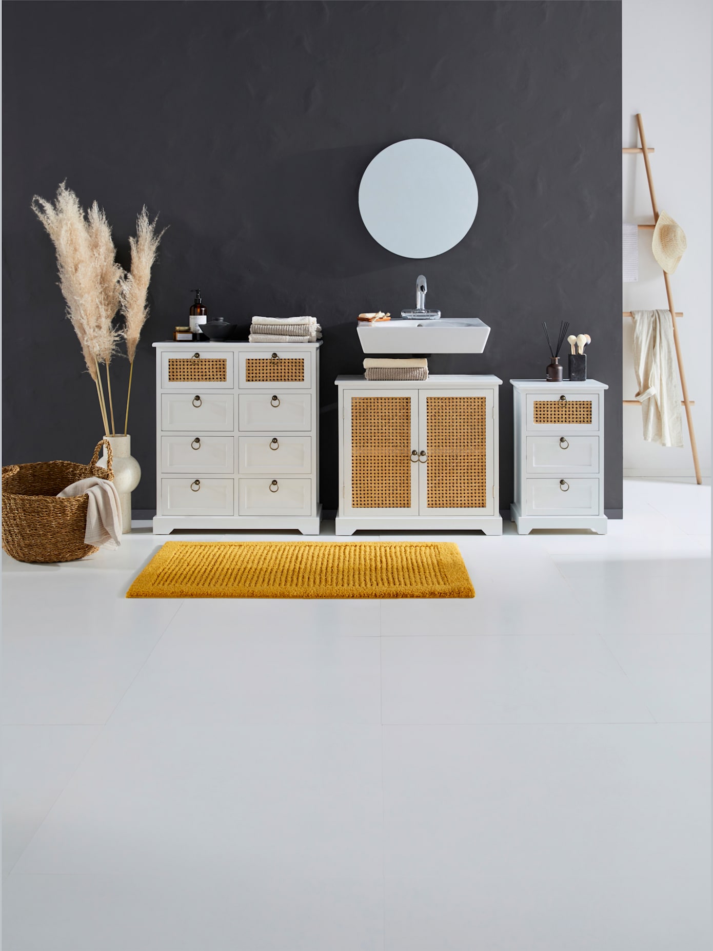 Tapis de bain en coton recyclé
