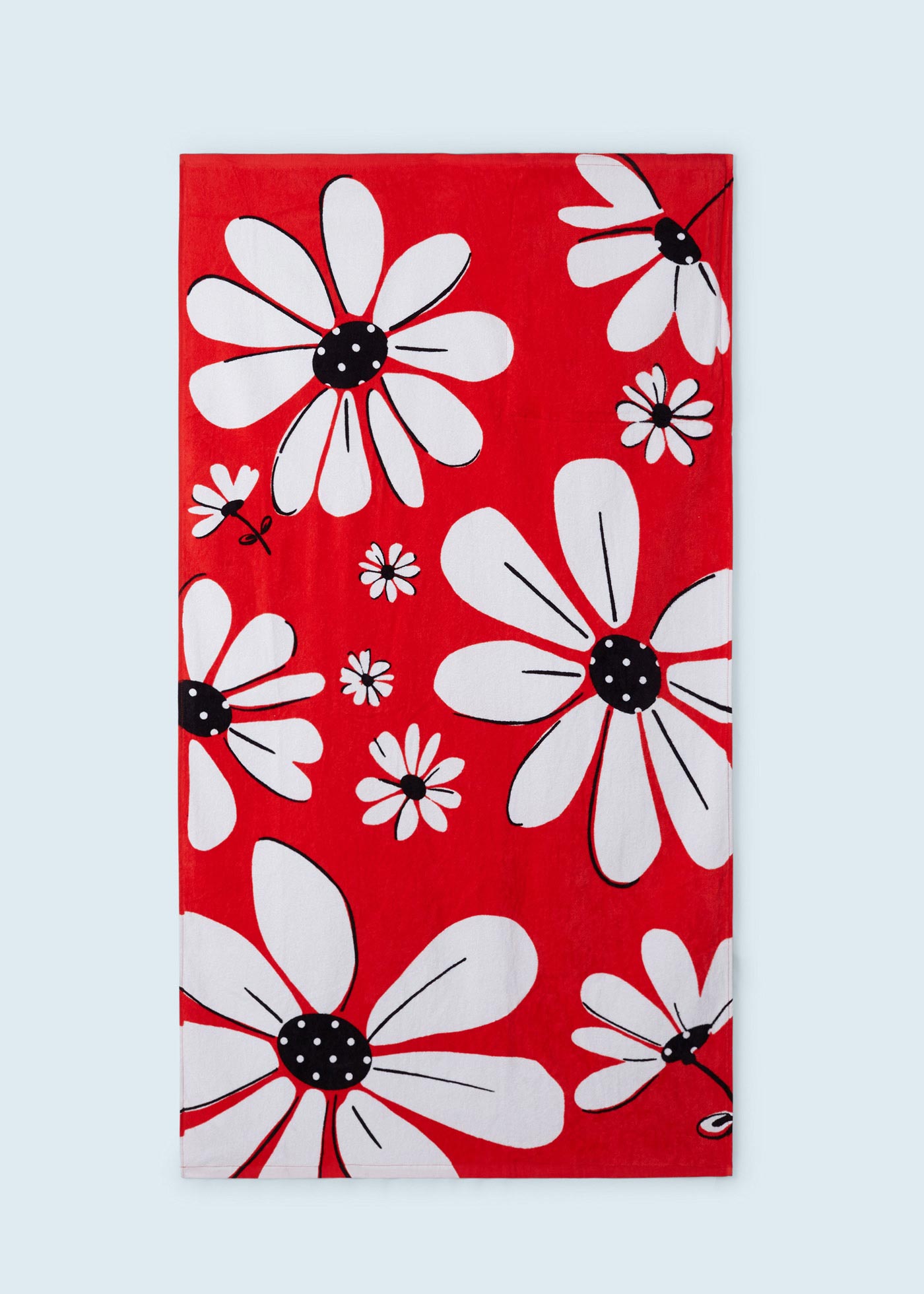 Toalha de algodão estampada com mochila embutida para meninas