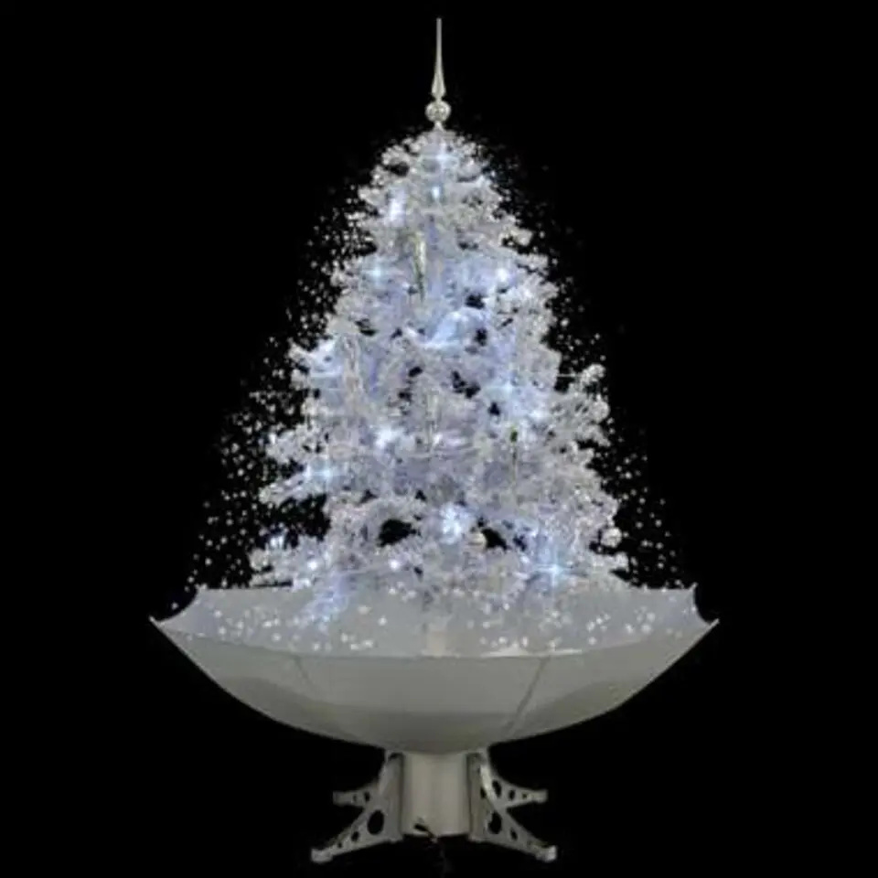 vidaXL - Sneeuwende Kerstboom - Wit - 140 x 95 cm
