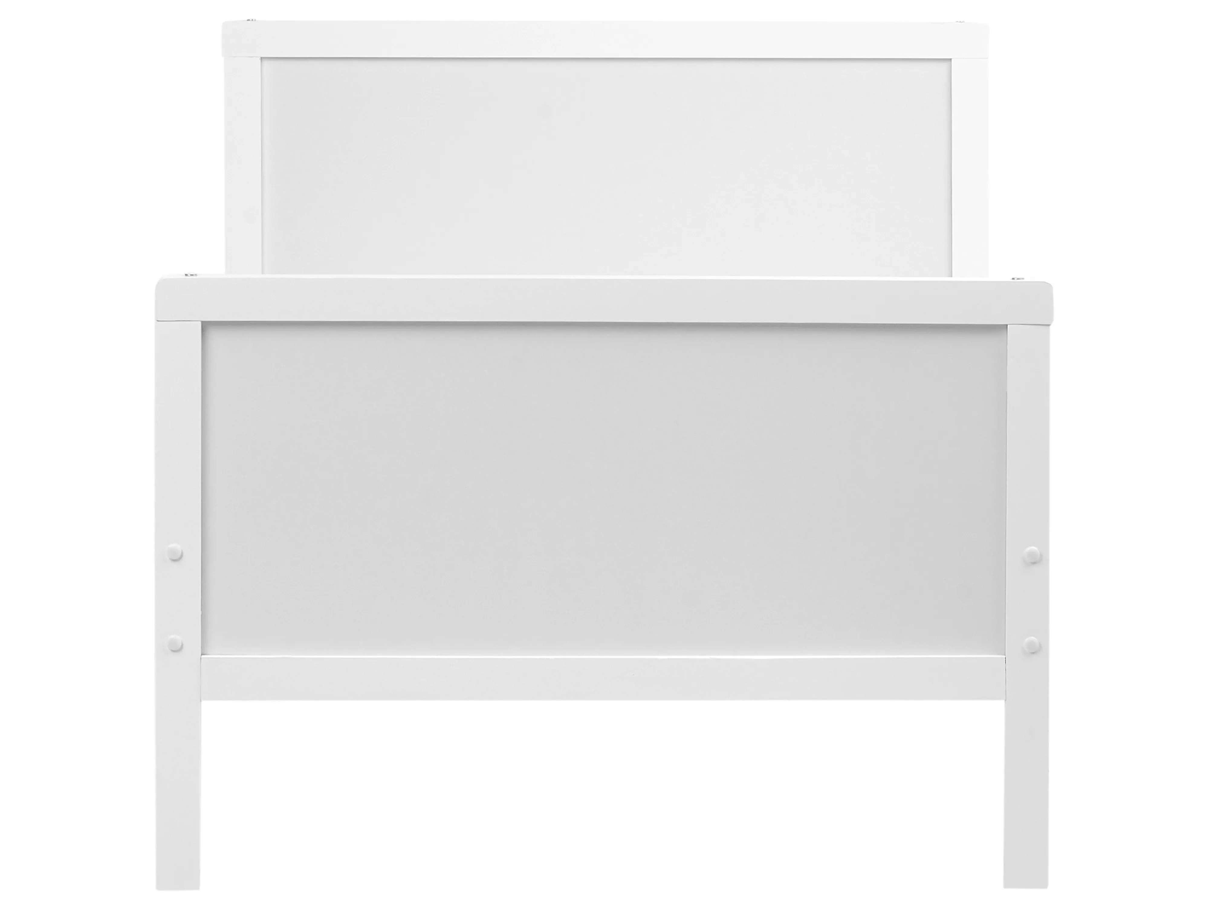 Uitschuifbaar kinderbed Dennenhout MONTIGNY 90 x 200 cm Wit