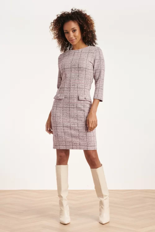 Smashed Lemon Bodhi jurk in babyroze
