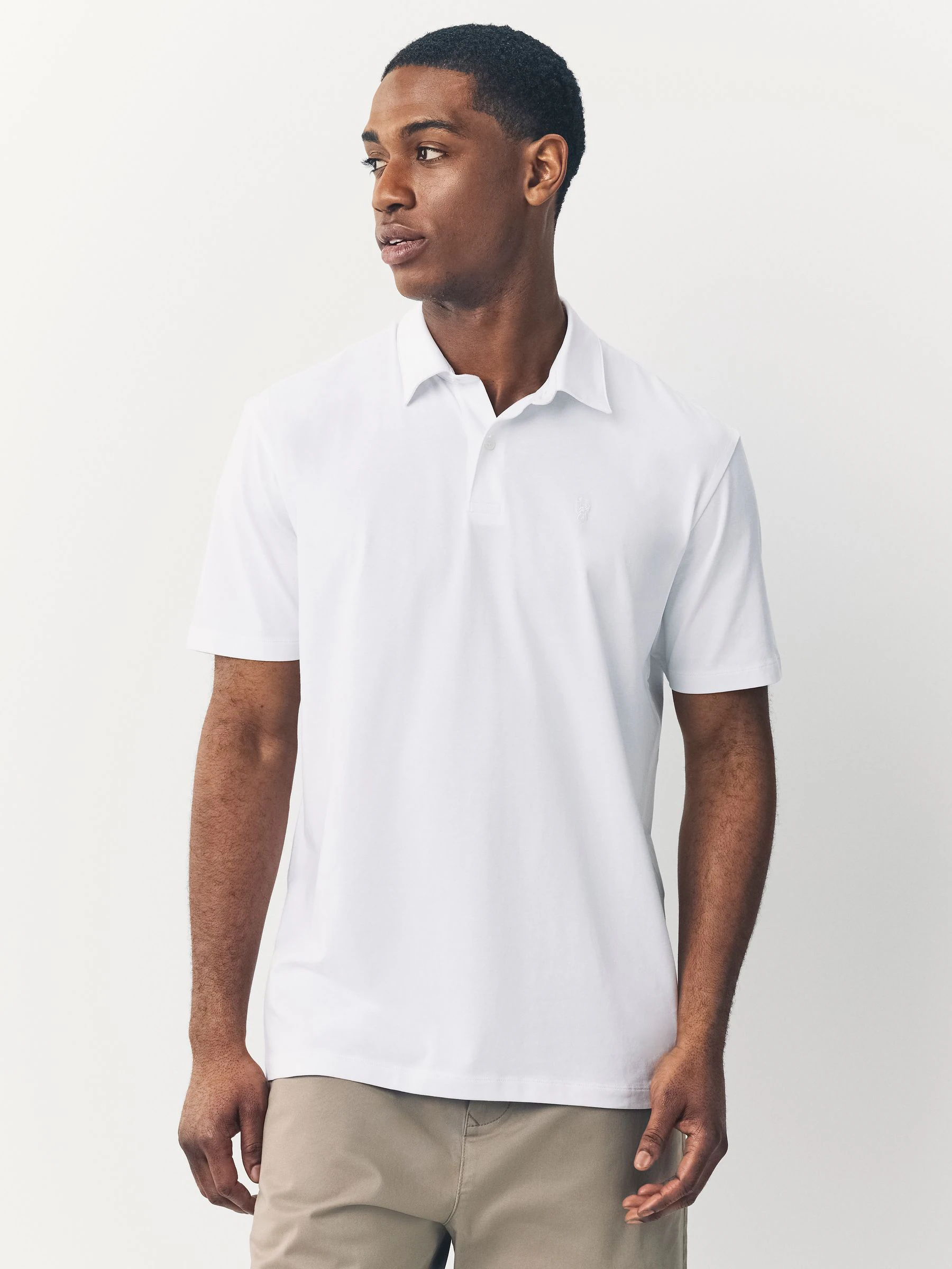 Blauw/groen/wit - Set van 3 jersey poloshirts met korte mouwen