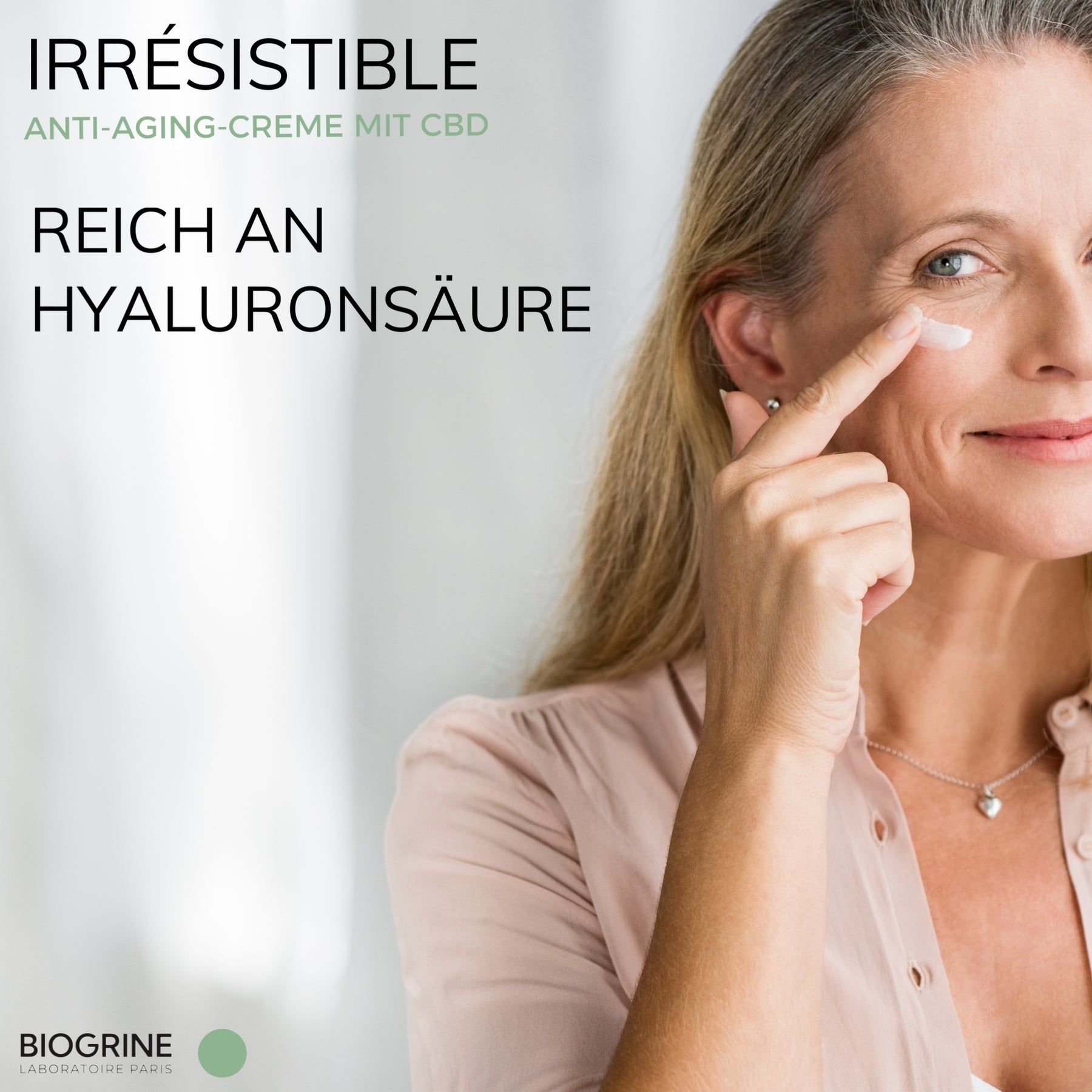 BIOGRINE „IRRESISTIBLE“ CBD-ANTI-AGING-CREME  HYALURONSÄURE