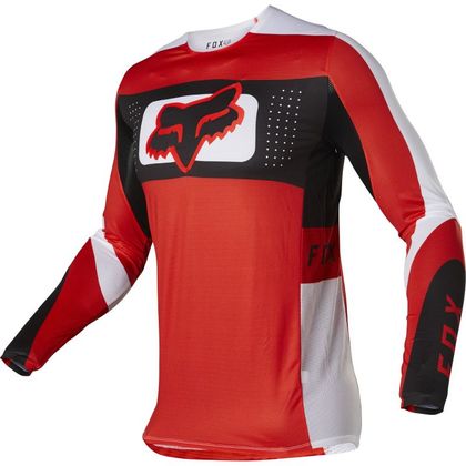 Maillot cross Fox FLEXAIR MIRER - RED FLUO 2023 - Rouge / Noir