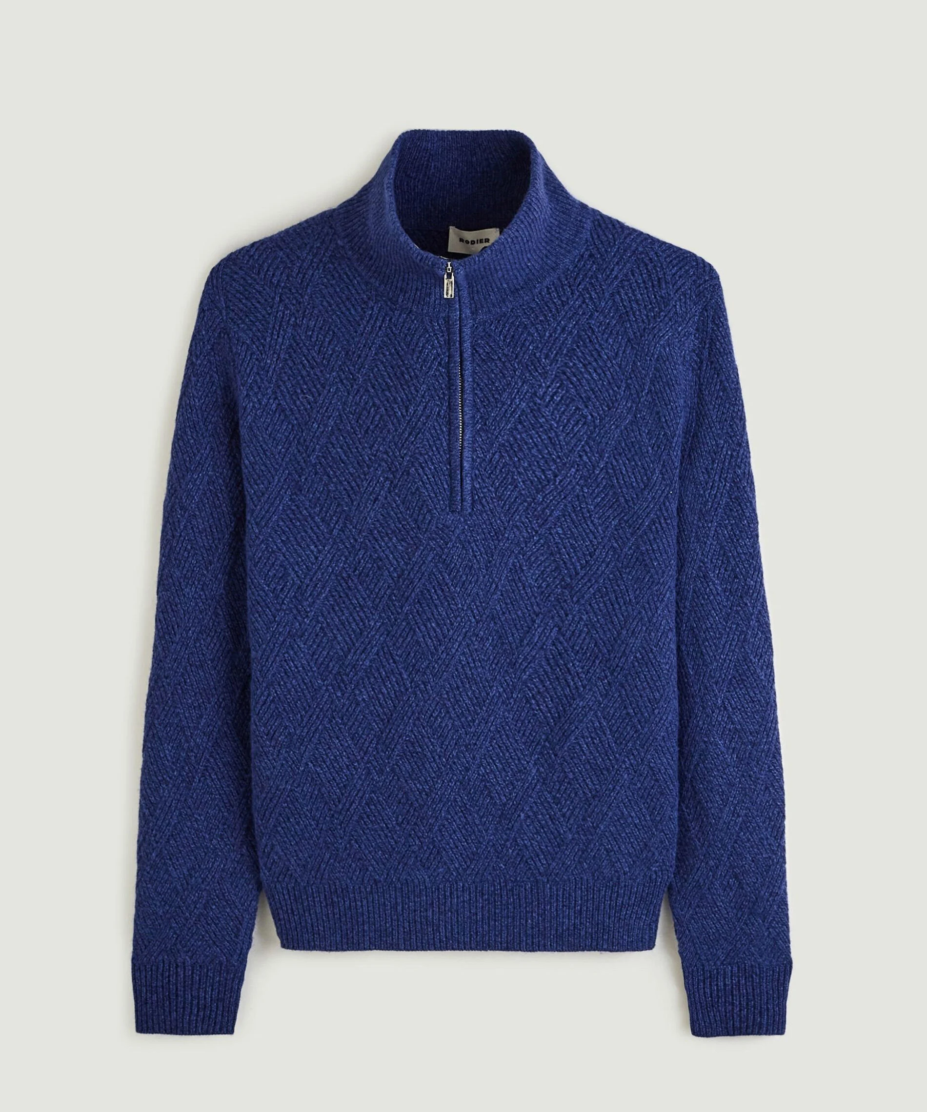 Pull camionneur torsades | Bleu