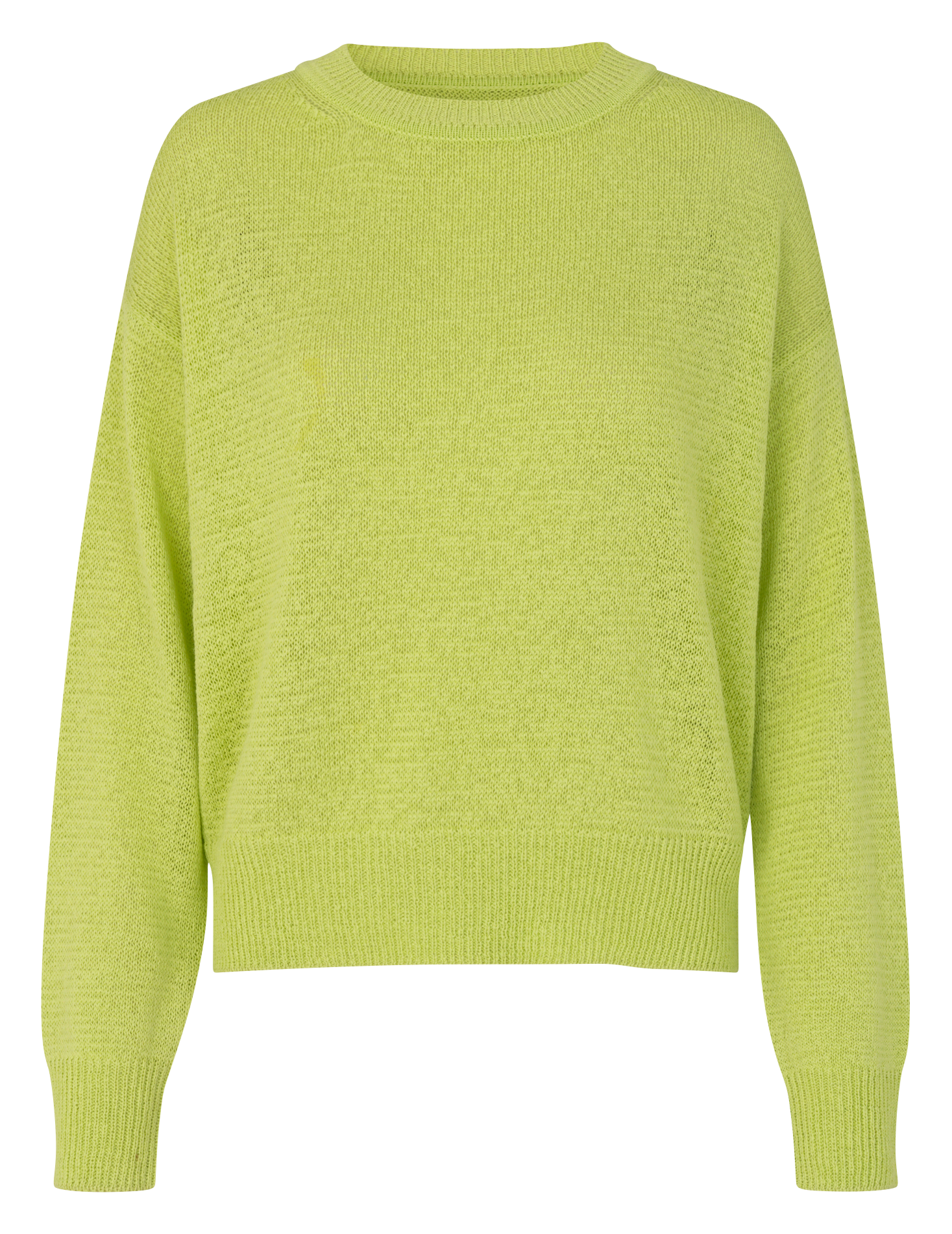 MEL - Pull col rond en maille mélangée| Vert