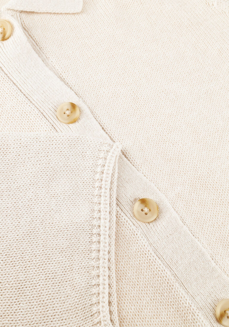 creme knit-ted vest yoshi