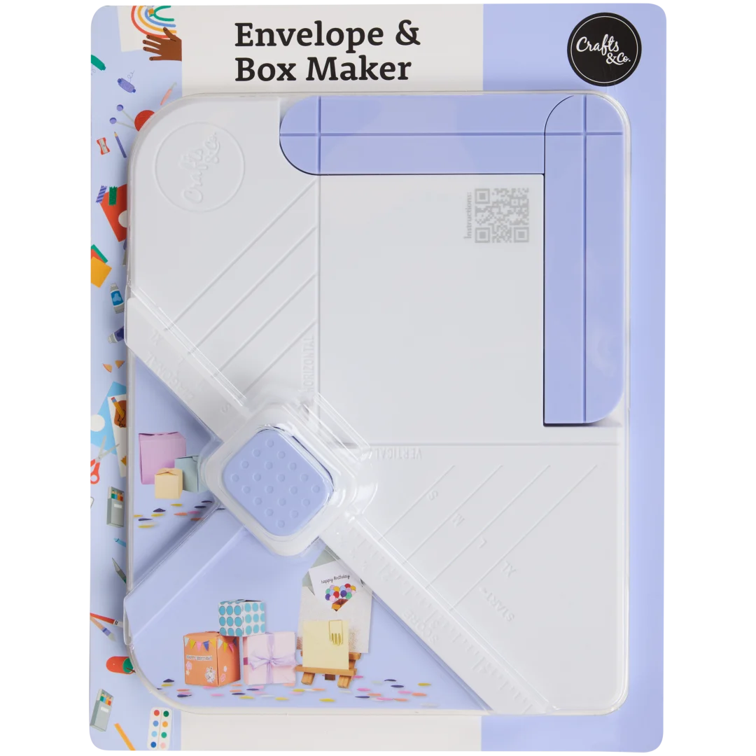 Kit de fabrication d'enveloppes et de boîtes Crafts & Co