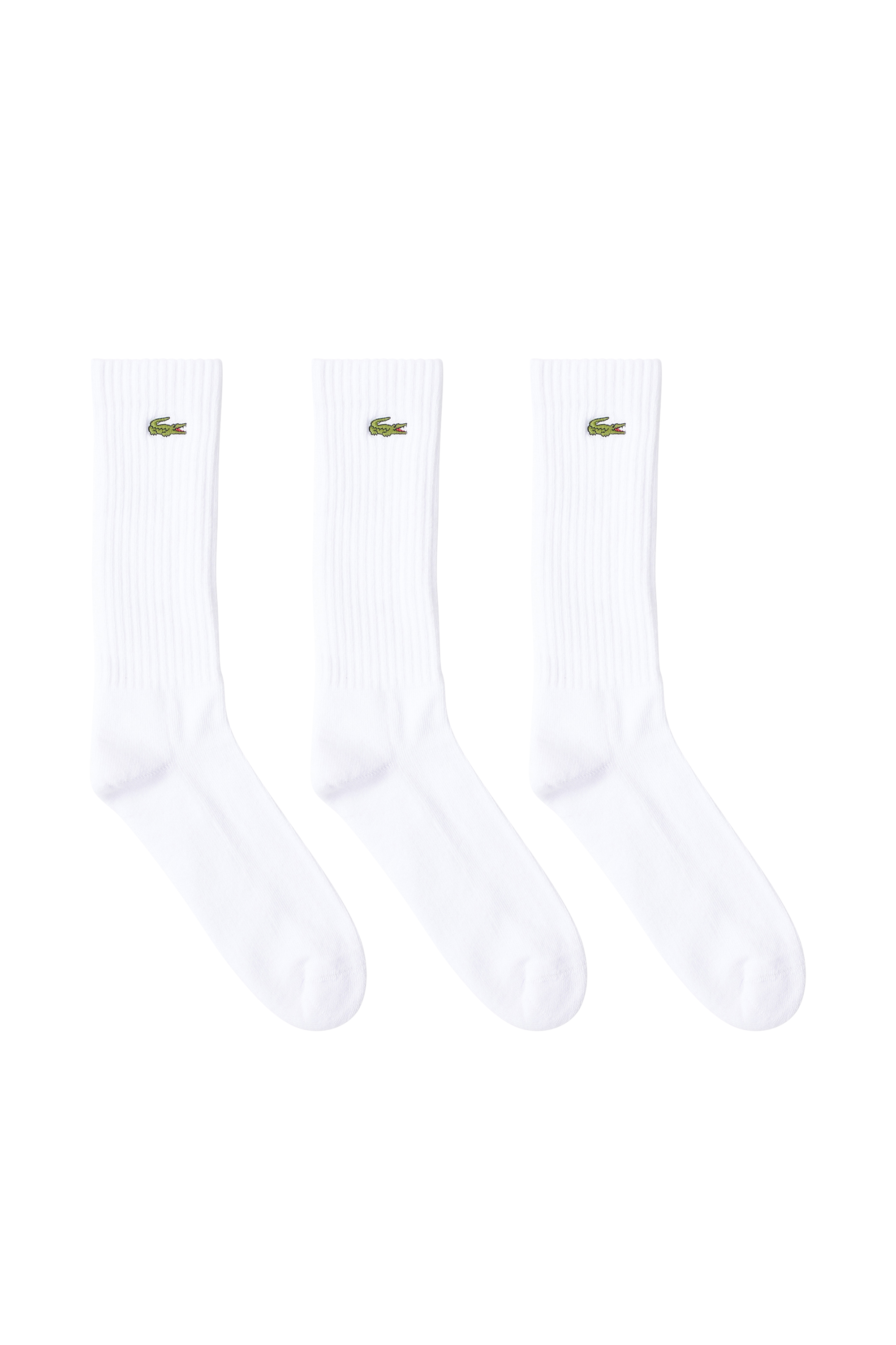 LACOSTE Lot de 3 paires de chaussettes Blanc