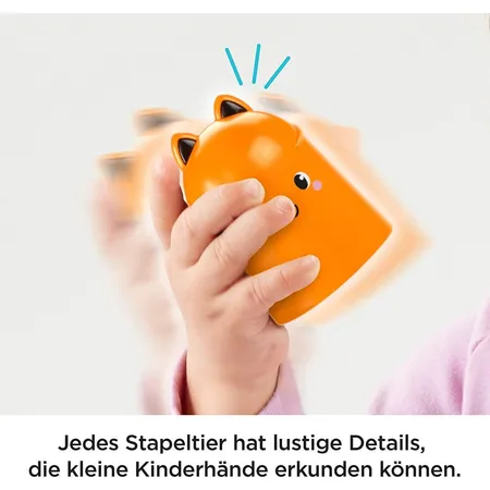 Fisher-Price Stapel & Schaukel Vögelchen, Baby-Spielzeug, Stapelspielzeug