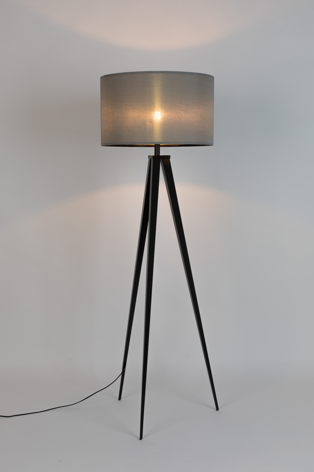 Vloerlamp Tripod  zwart/grijs