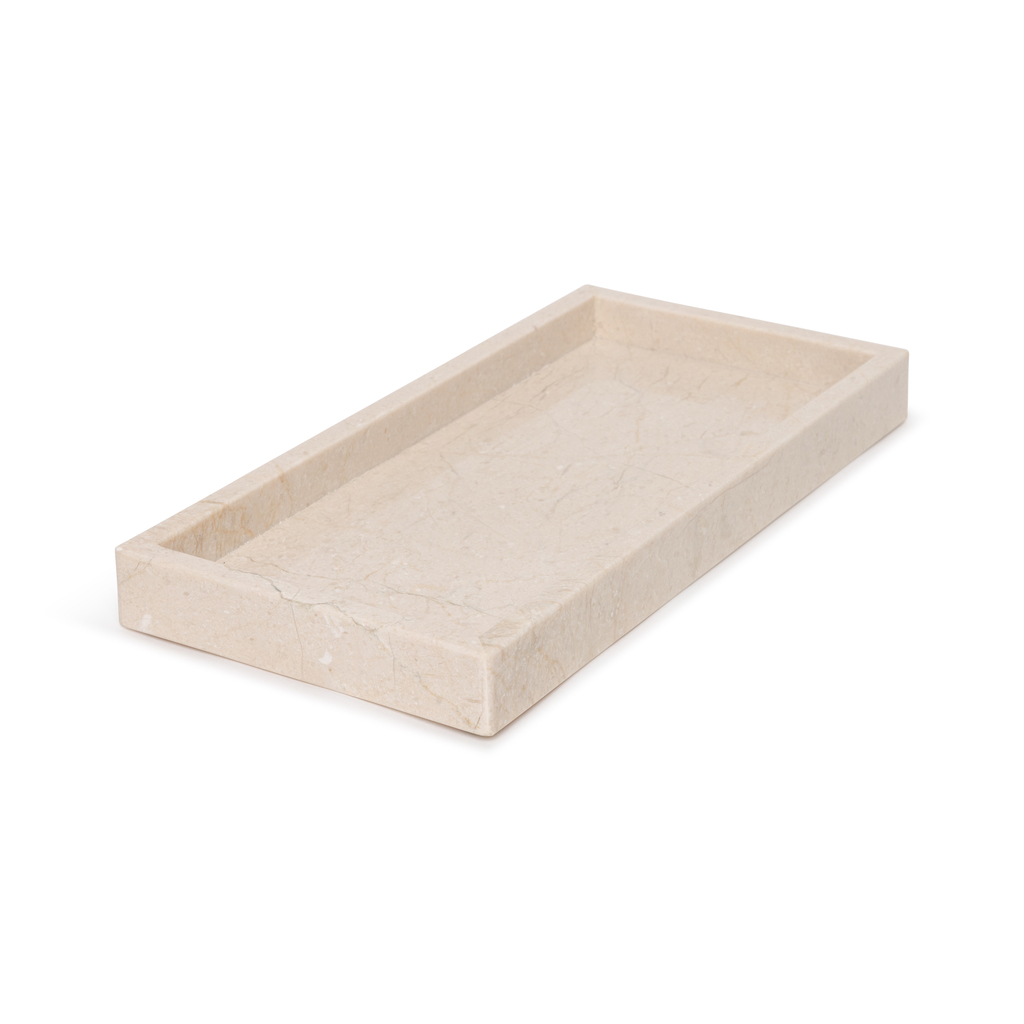 Marmer dienblad tray 15x30cm beige