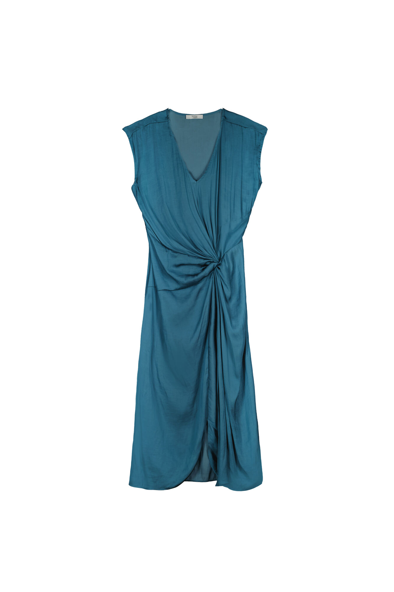 Vestido midi drapeado Olimpia - Verde
