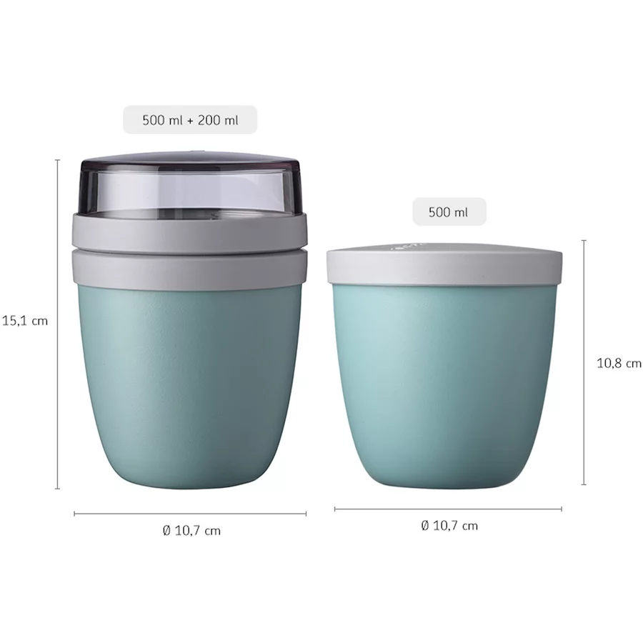 Mepal Lunchpot Switch Ellipse 500 ml (+ 200 ml) dunkelblau