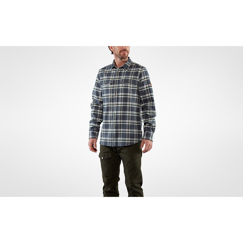 Fjällräven Herren Övik Heavy Flannel Hemd