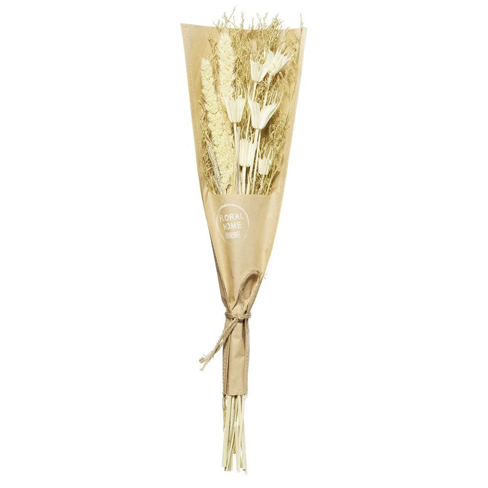 Bouquet paille et fleurs séchéeS H45 cm