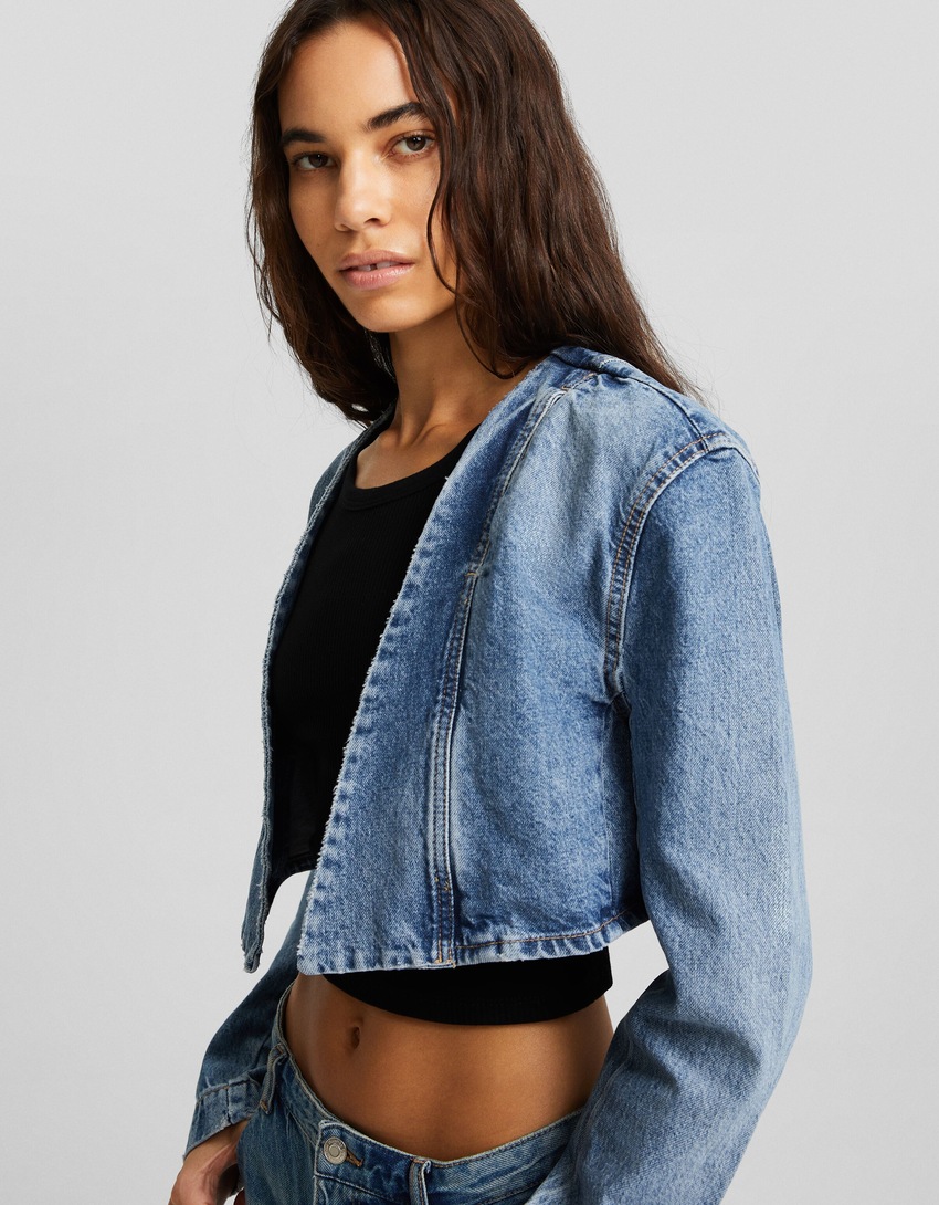 Blazer jeans removível