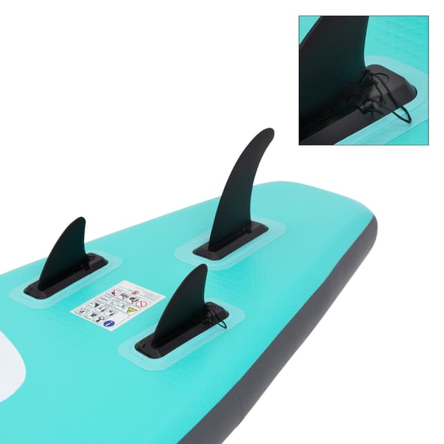 ECD Germany Oppustelig Stand Up Paddle Board Makani | 320 x 82 x 15 cm | Turkis