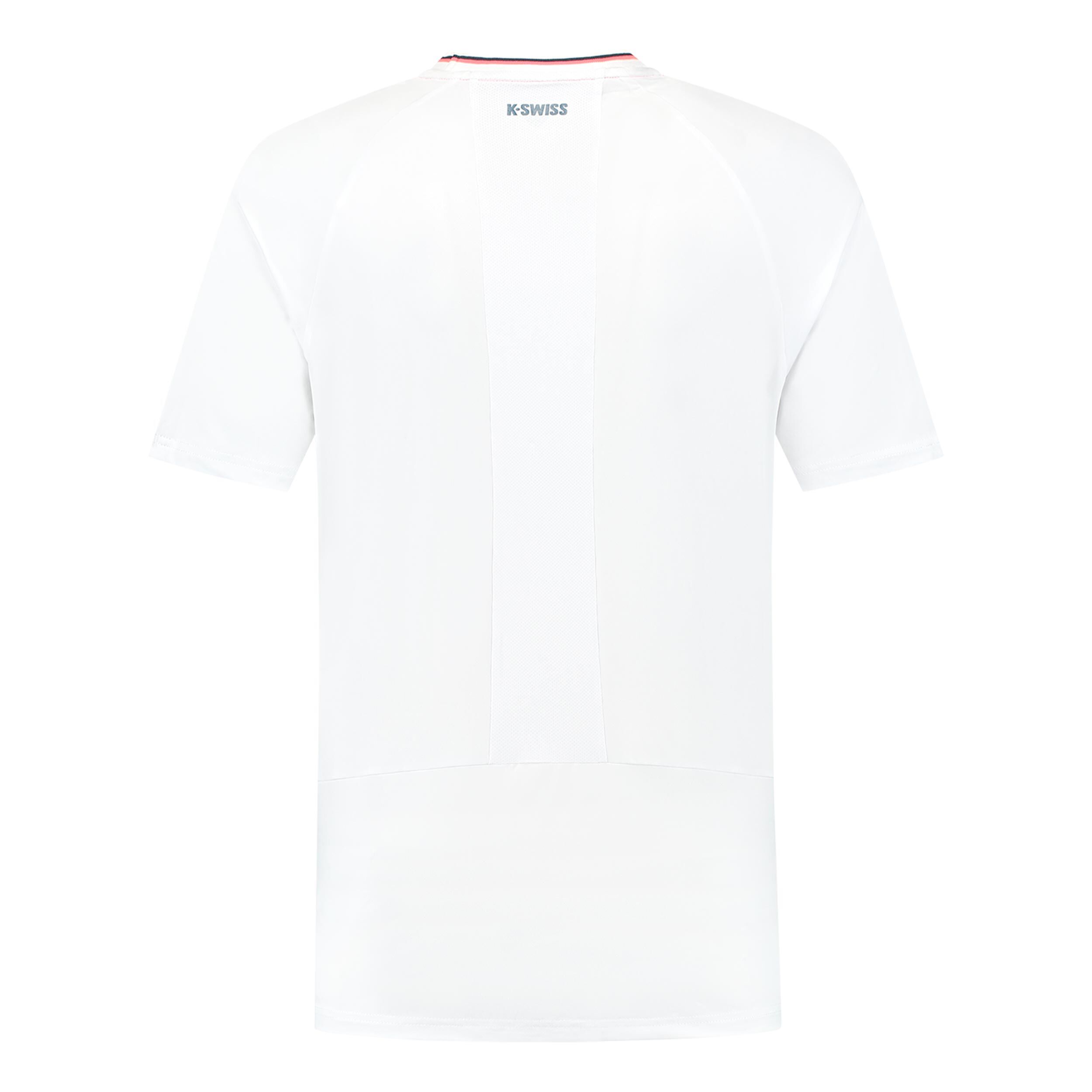 K-Swiss Hypercourt Mesh Crew T-shirt Hommes - Blanc