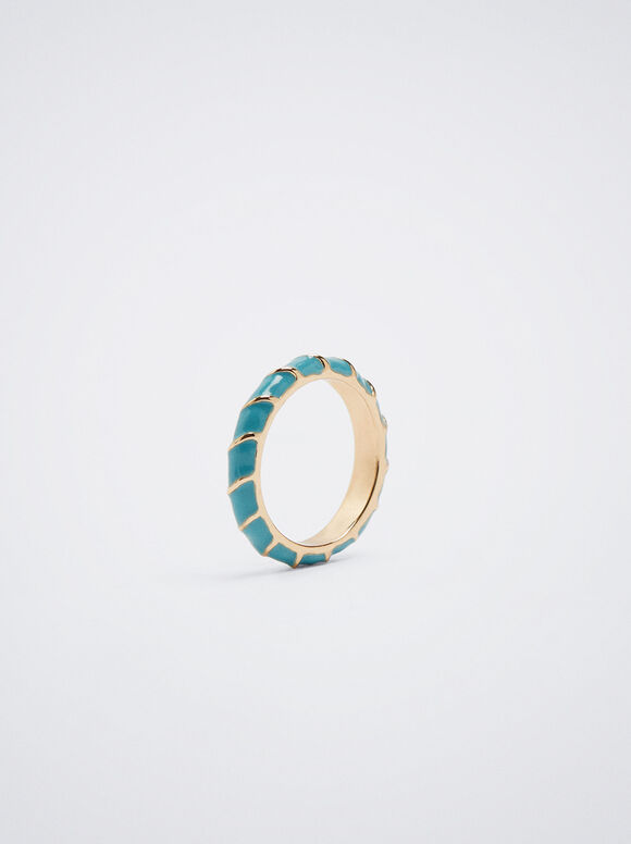 Anillo Esmaltado - Verde