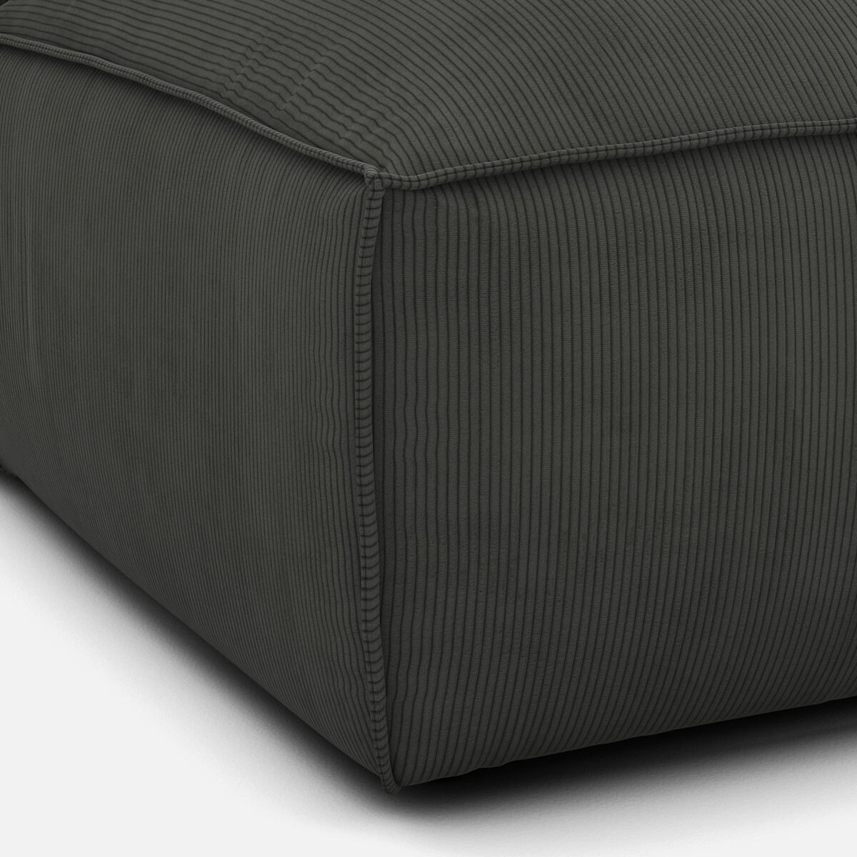 LA REDOUTE INTERIEURS<br>Sofá lounge, direito, veludo cotelê, Seven