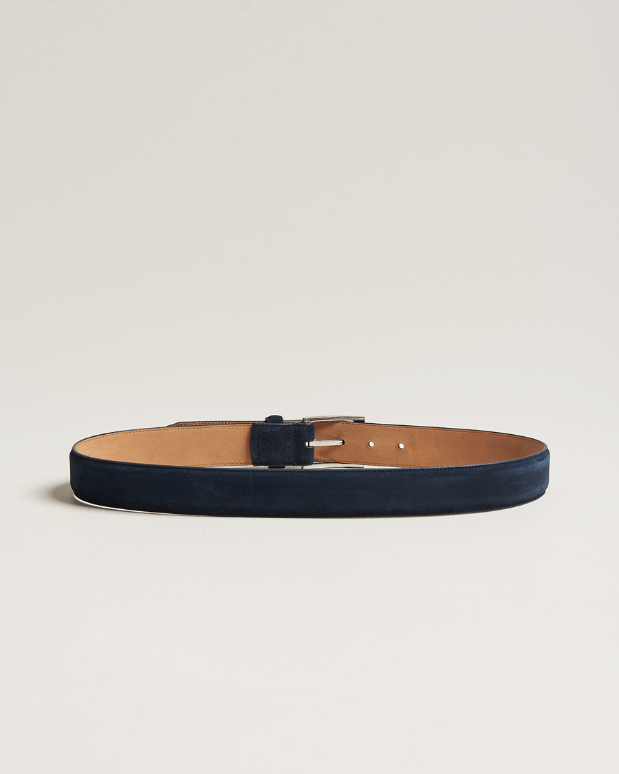 Loake 1880 William Suede Belt Navy