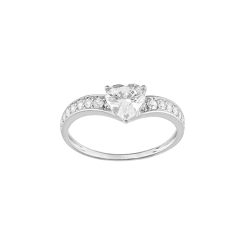 Bague Femme - Oxyde de zirconium - Or 18 Carats