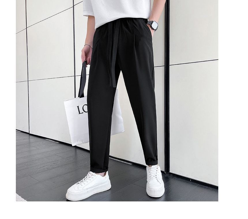 Andrei - Mid Rise Plain Tapered Pants