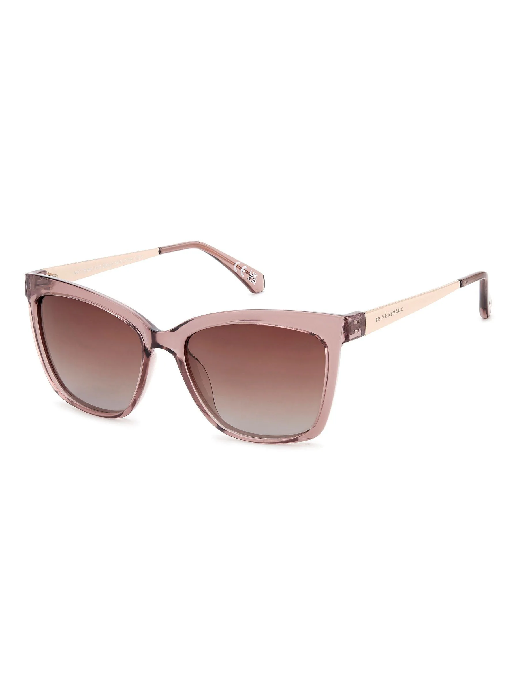 Prive Revaux Square Sunglasses in Crystal