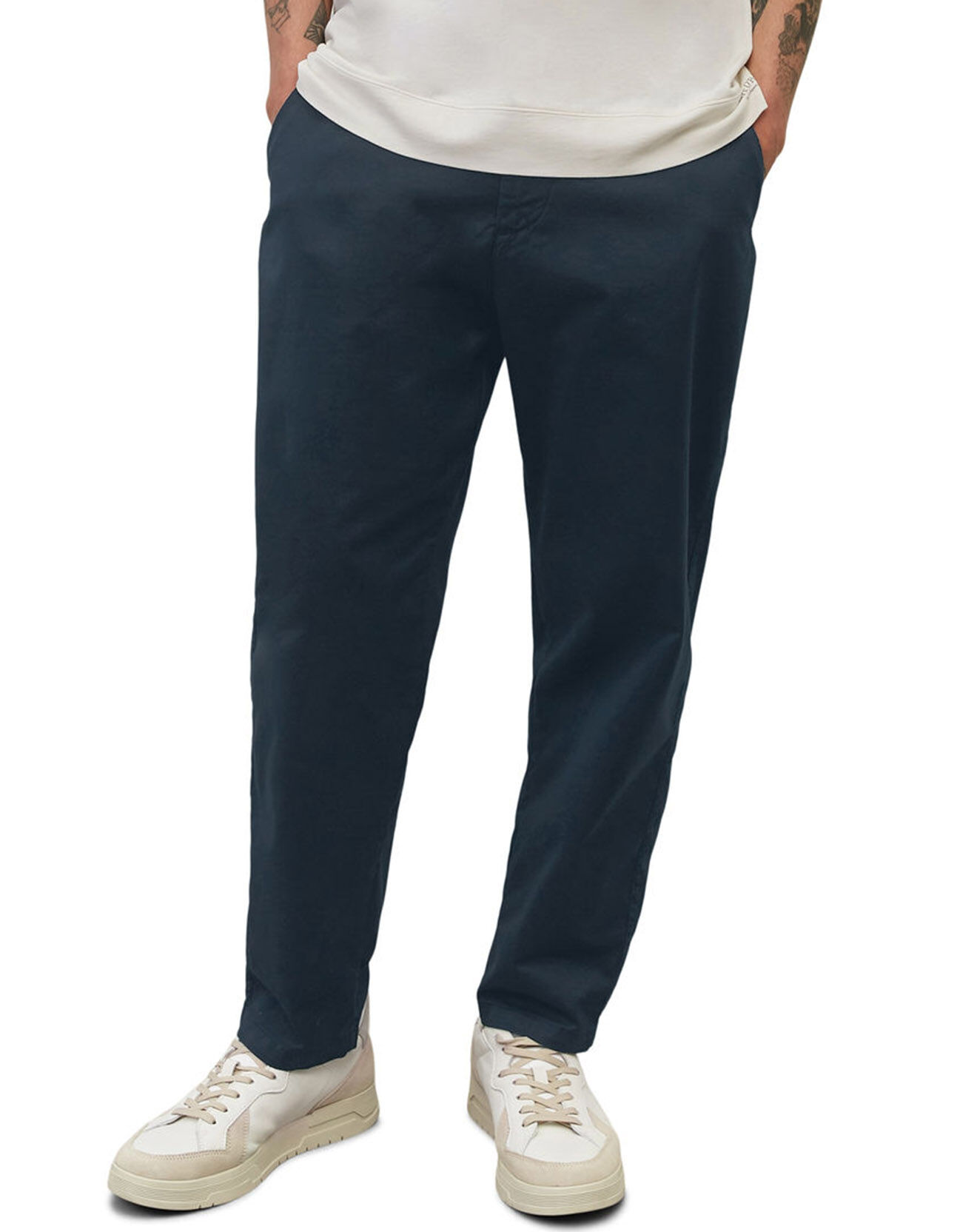 Marc O'Polo Pantalon Belsbo Jogger Coton Organic bleu marine